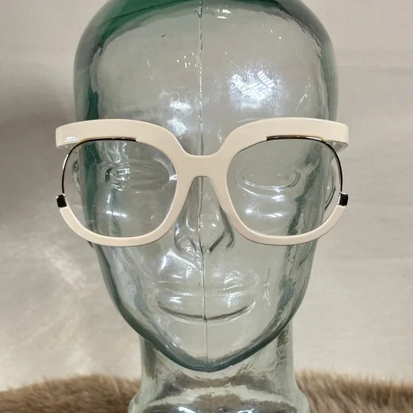 White Women's Glasses - Picture 2 of 3